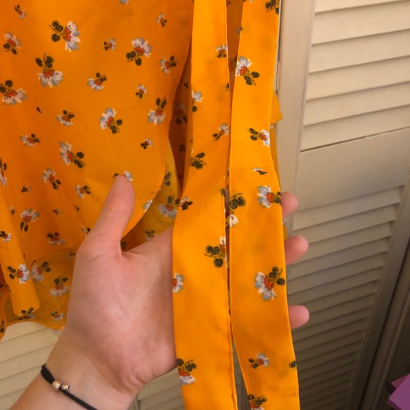 LOFT Floral Wrap Skirt - Picture 5 of 9